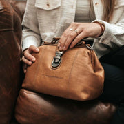 Cognac Leather Handbag Rachael, product view 2