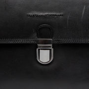 Black Leather Handbag Renata, product view 2