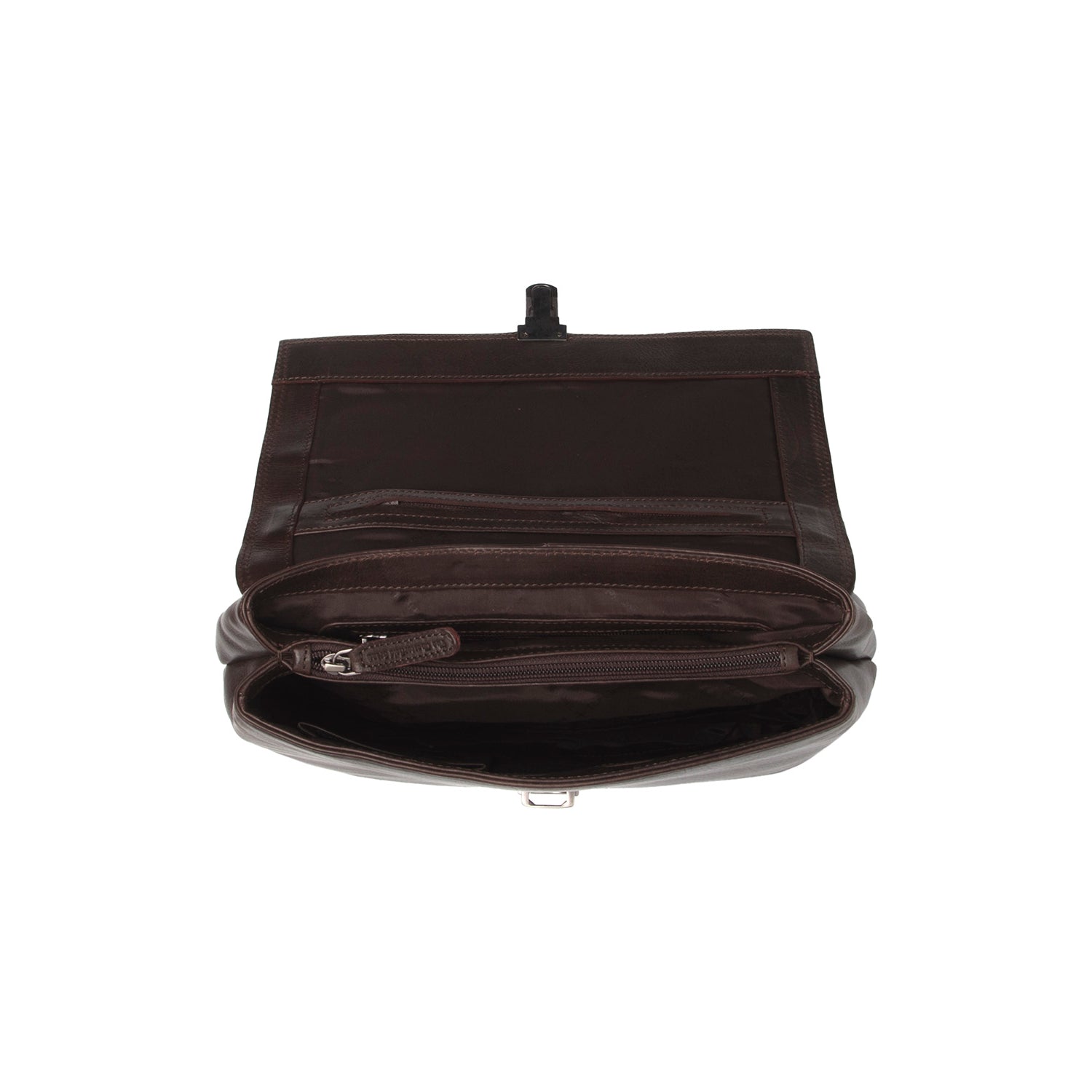 Brown Leather Handbag Renata, detail view 3