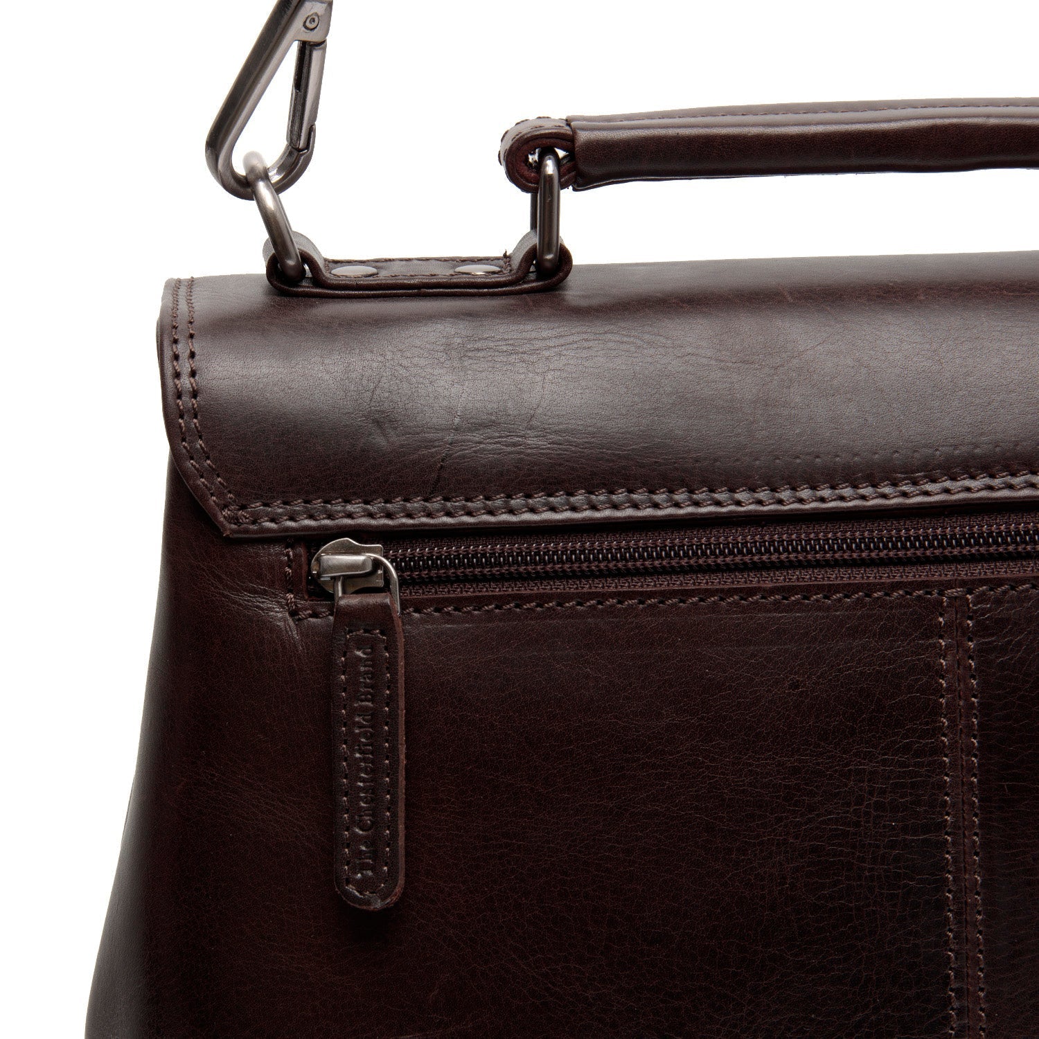 Brown Leather Handbag Renata, detail view 4