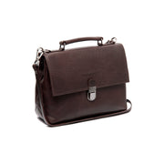 Brown Leather Handbag Renata, front view
