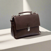 Brown Leather Handbag Renata, product view 2