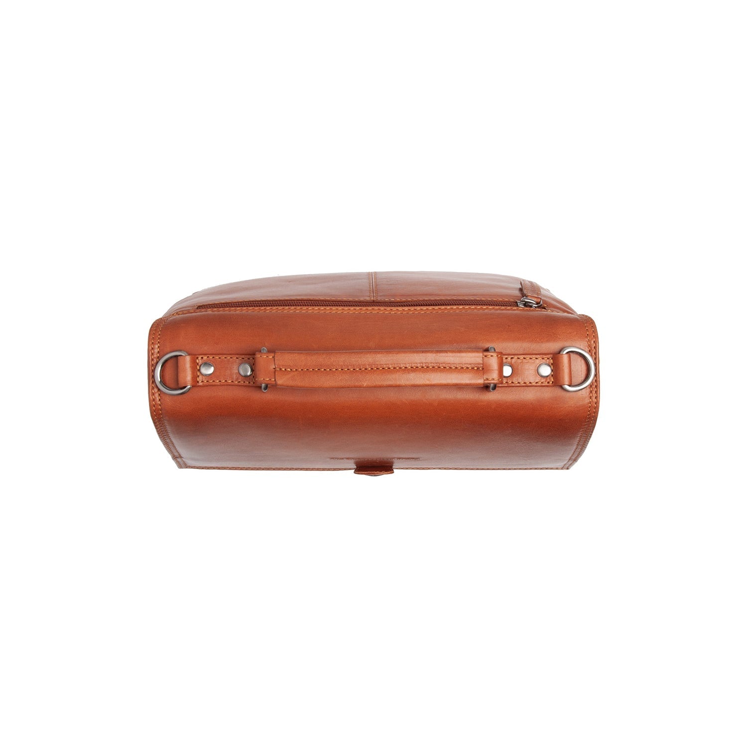 Cognac Leather Handbag Renata, detail view 1