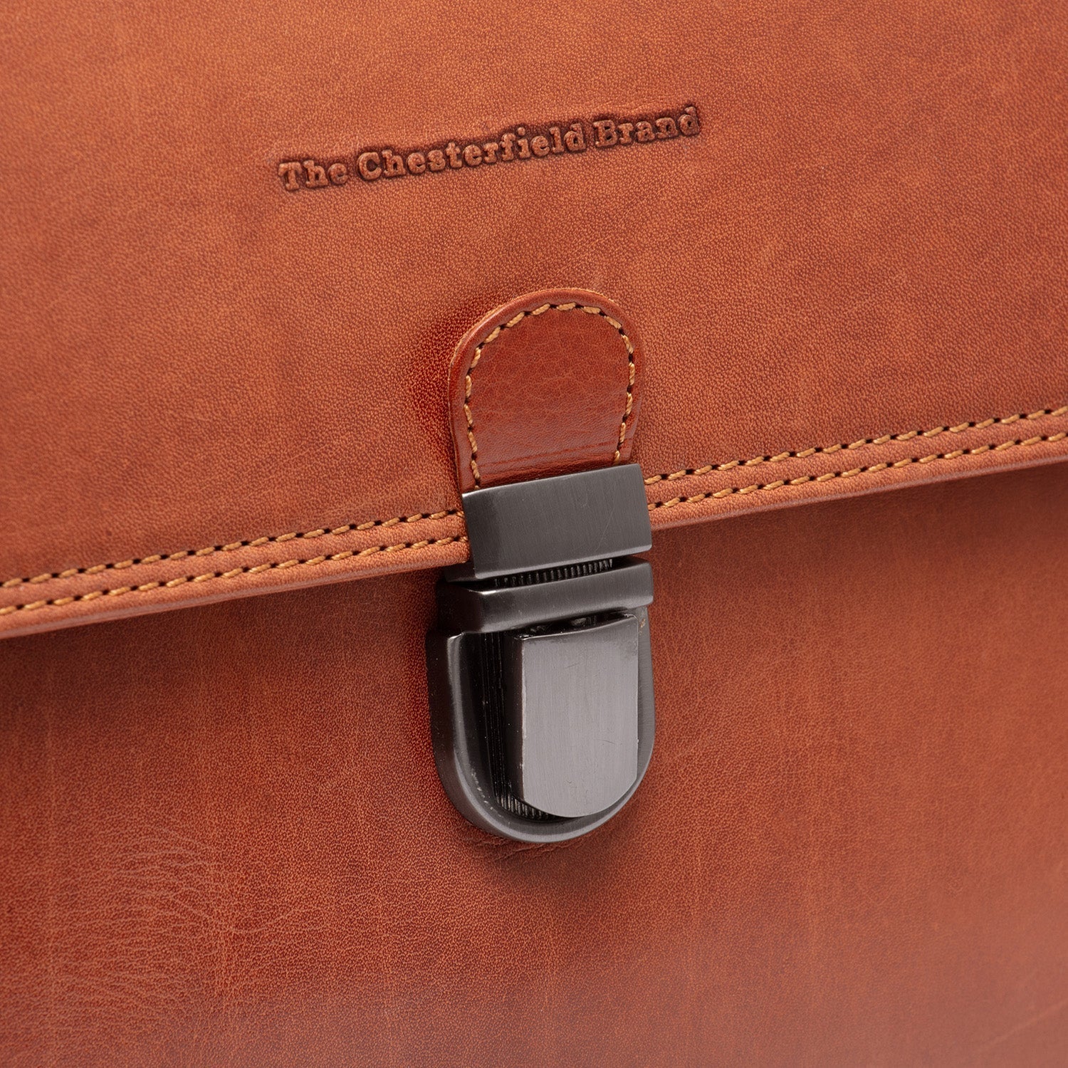 Cognac Leather Handbag Renata, product view 3