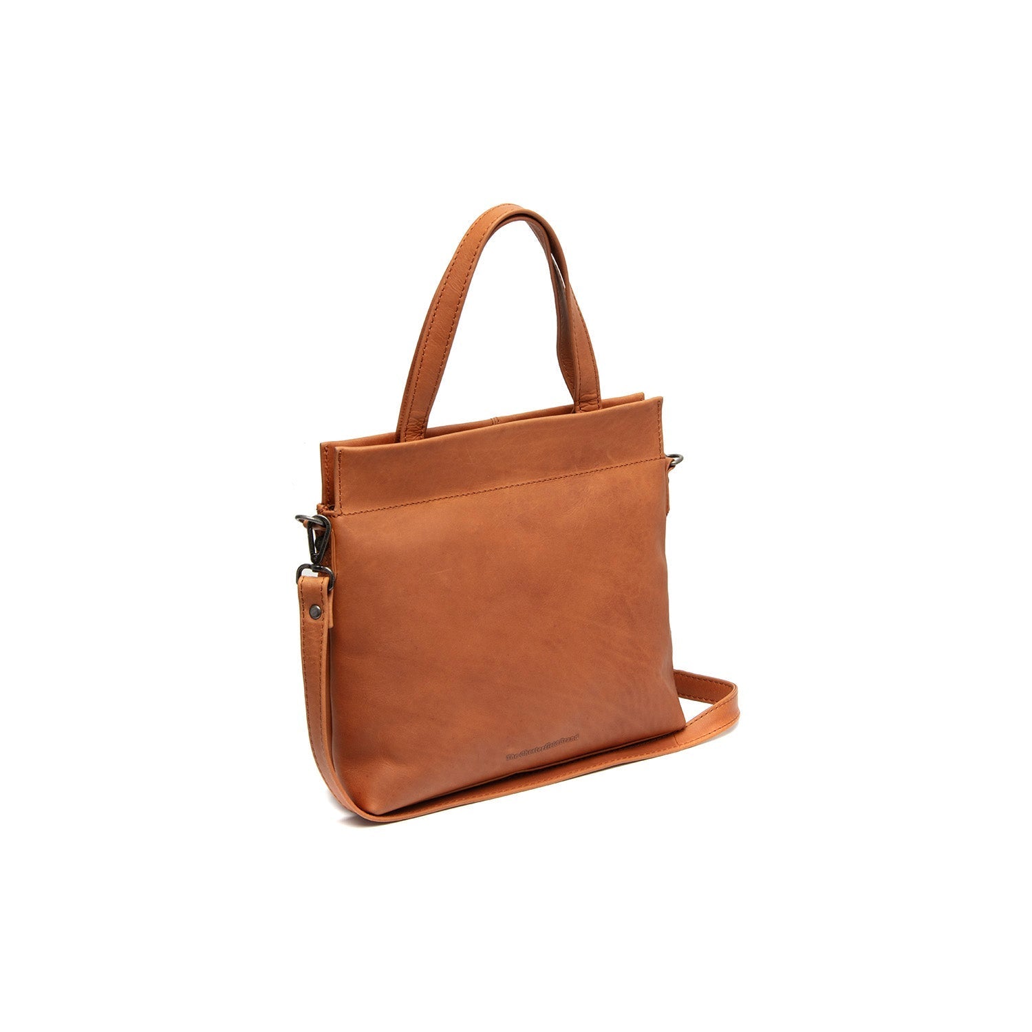 Cognac Leather Handbag Rivington, front view