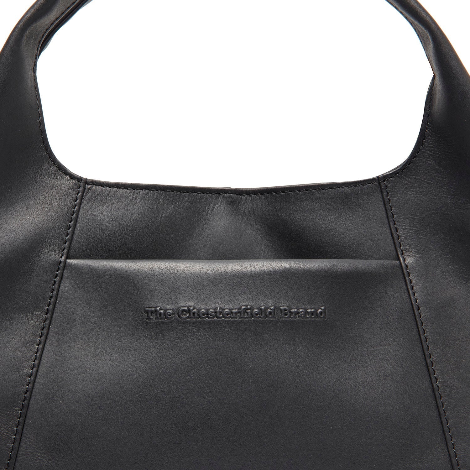 Black Leather Handbag Salina, detail view 1
