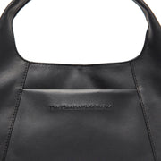 Black Leather Handbag Salina, detail view 1