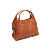 Cognac Leather Handbag Salina, front view