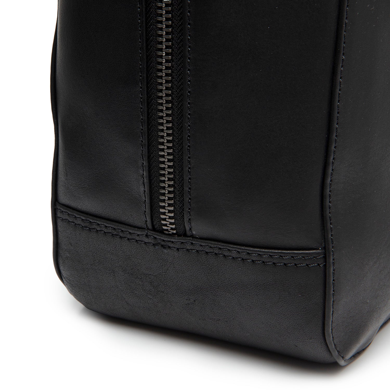 Black Leather Handbag Solvin, product view 3