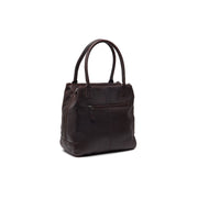 Brown Leather Handbag Solvin, detail view 4