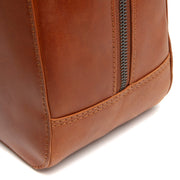 Cognac Leather Handbag Solvin, detail view 3