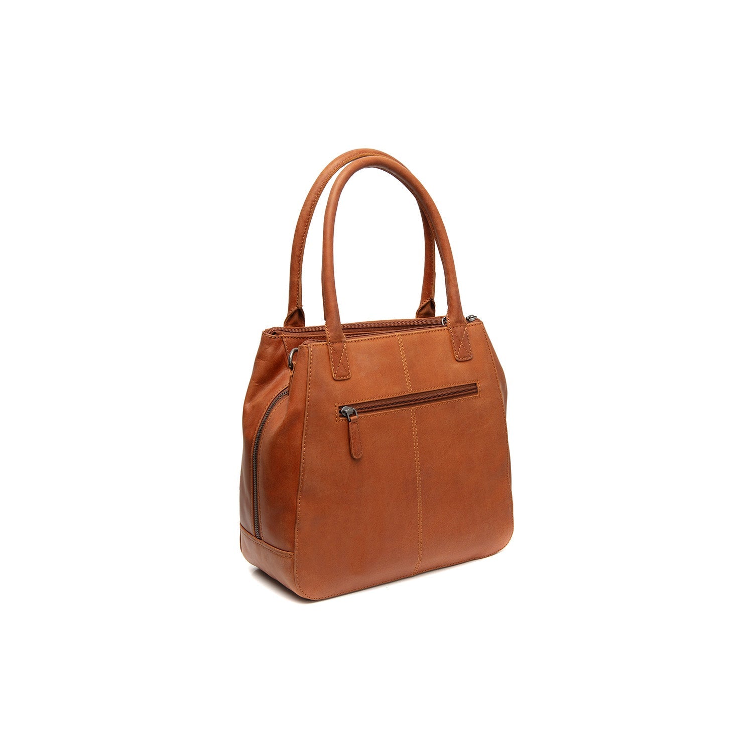 Cognac Leather Handbag Solvin, detail view 4