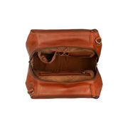 Cognac Leather Handbag Solvin, product view 3