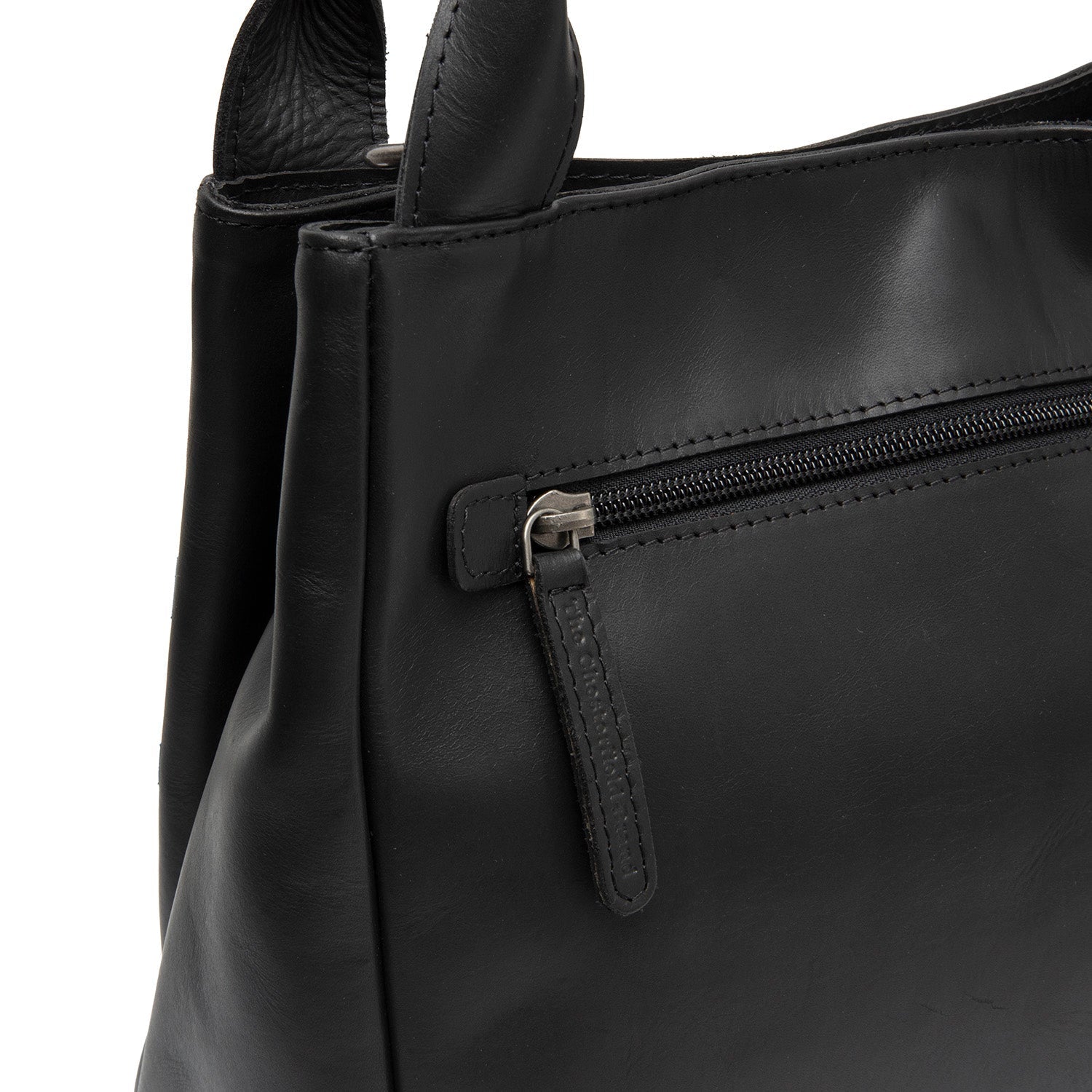 Black Leather Handbag Tenara, detail view 1