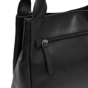 Black Leather Handbag Tenara, detail view 1