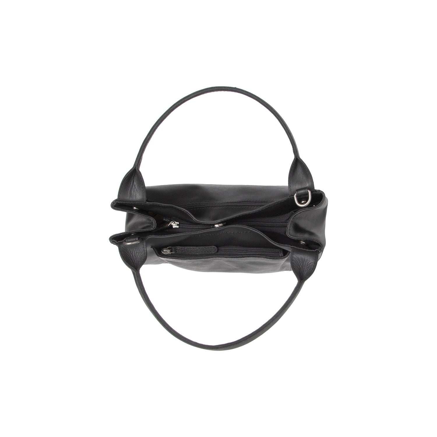 Black Leather Handbag Tenara, detail view 3