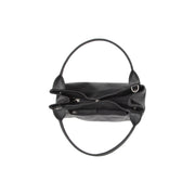 Black Leather Handbag Tenara, detail view 3
