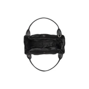 Black Leather Handbag Tenara, detail view 4