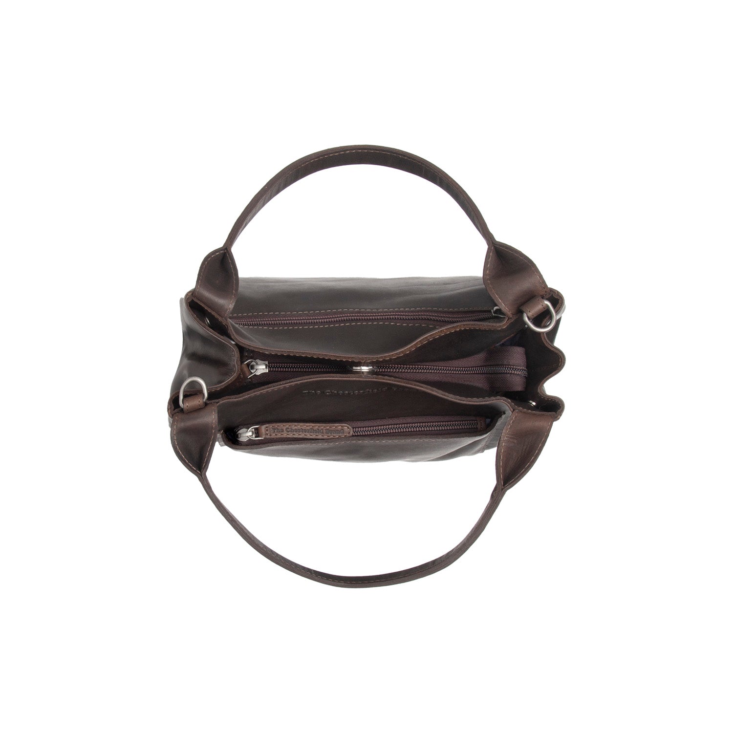 Brown Leather Handbag Tenara, detail view 1