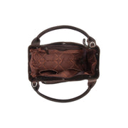 Brown Leather Handbag Tenara, detail view 3