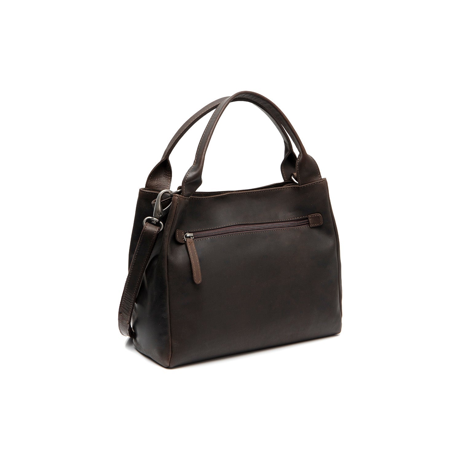 Brown Leather Handbag Tenara, detail view 4