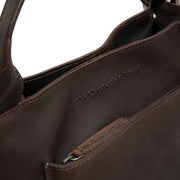 Brown Leather Handbag Tenara, product view 2