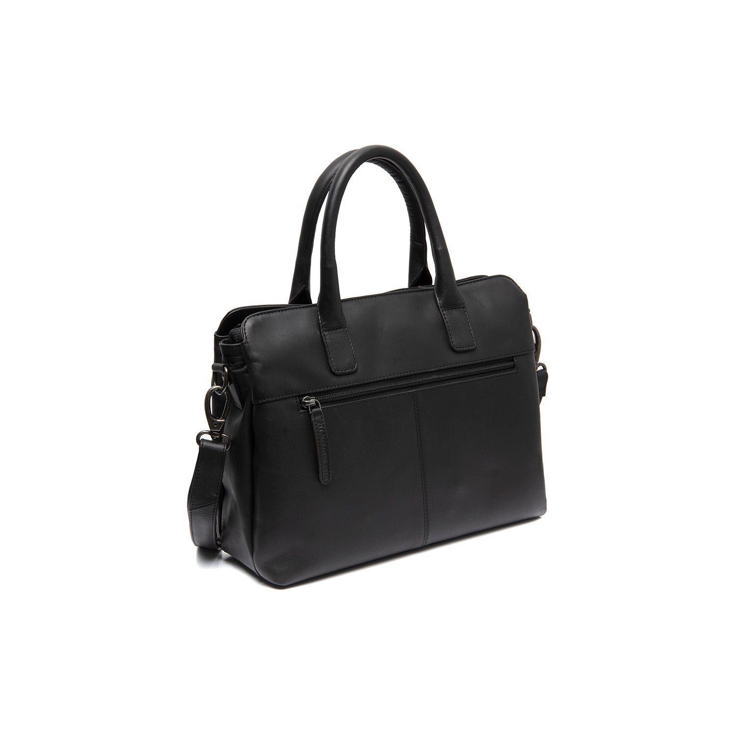 Black Leather Handbag Valmonte, detail view 5
