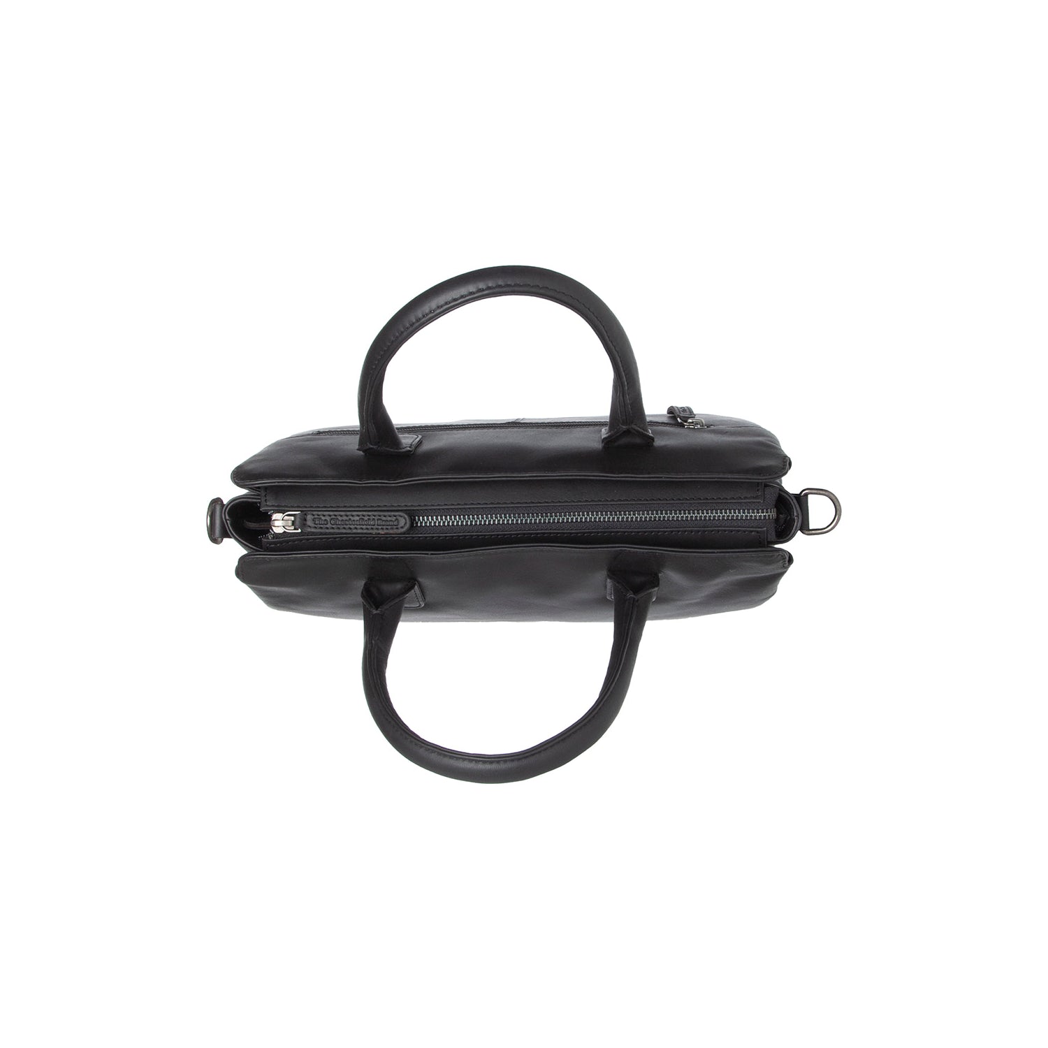 Black Leather Handbag Valmonte, product view 3