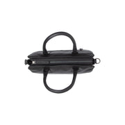 Black Leather Handbag Valmonte, product view 3