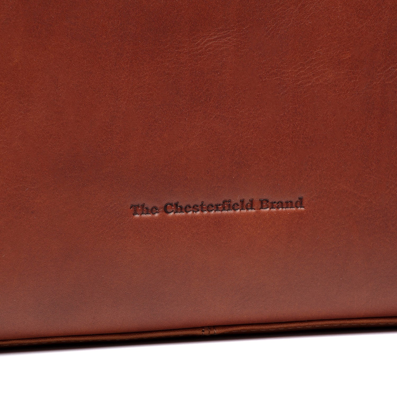 Cognac Leather Handbag Valmonte, detail view 1