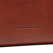 Cognac Leather Handbag Valmonte, detail view 1