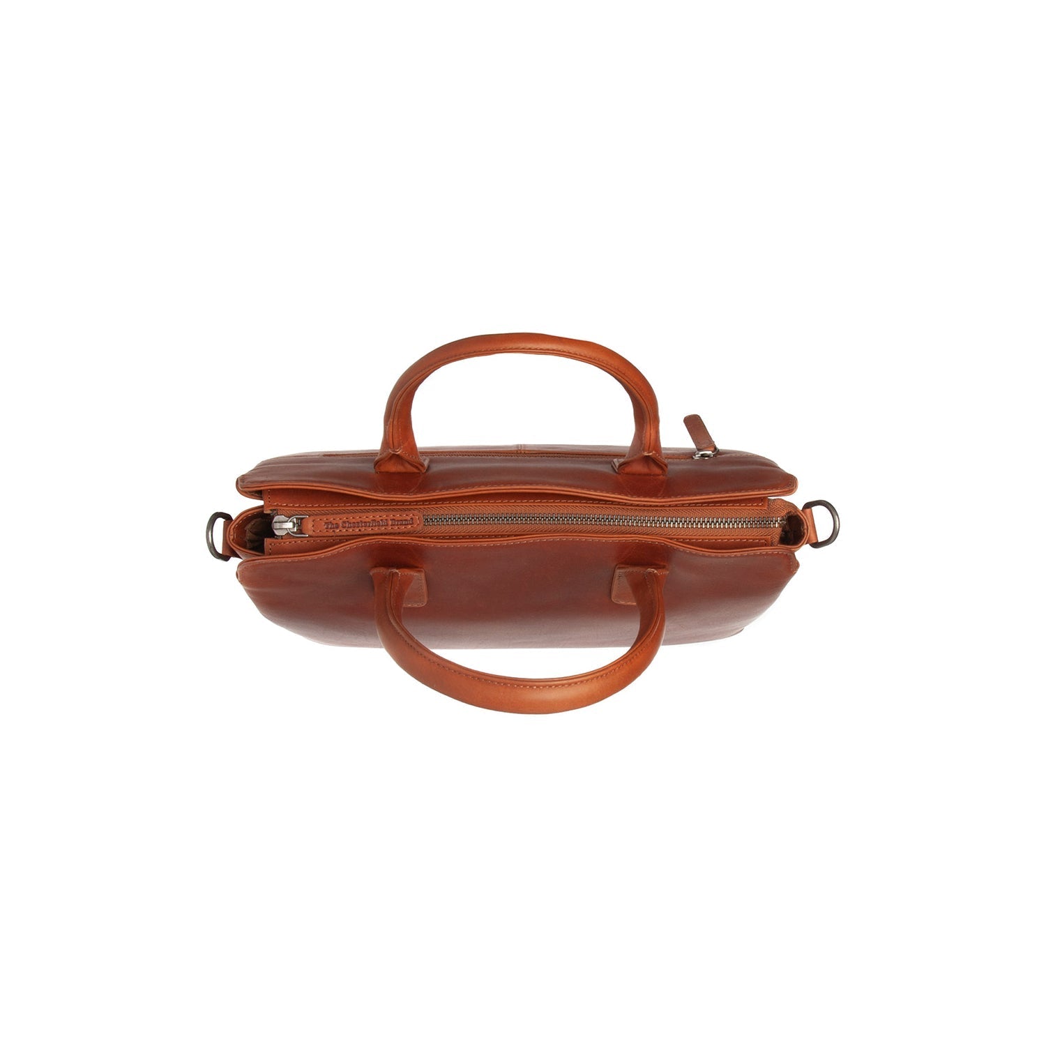 Cognac Leather Handbag Valmonte, product view 2