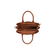 Cognac Leather Handbag Valmonte, product view 3