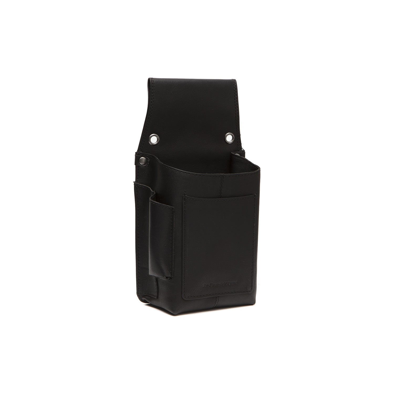 Black Leather Holster for Waiter Wallet Taiwan, front view