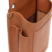 Cognac Leather Holster for Waiter Wallet Taiwan, detail view 4