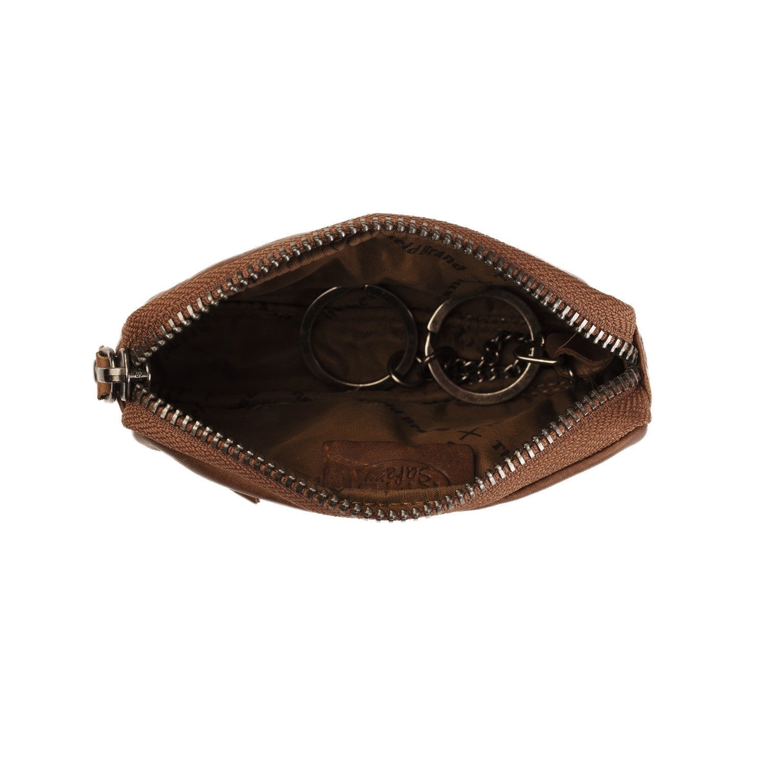 Cognac Leather Key Case Corey, product view 2