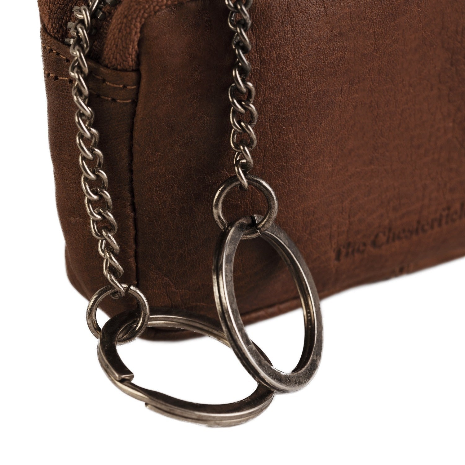 Cognac Leather Key Case Corey, product view 3