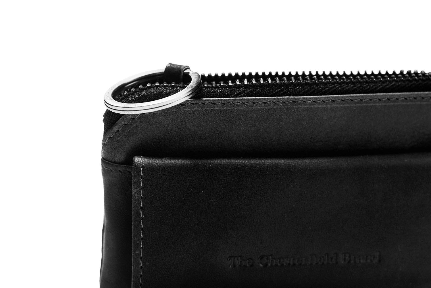 Black Leather Key Case Oliver, product view 3