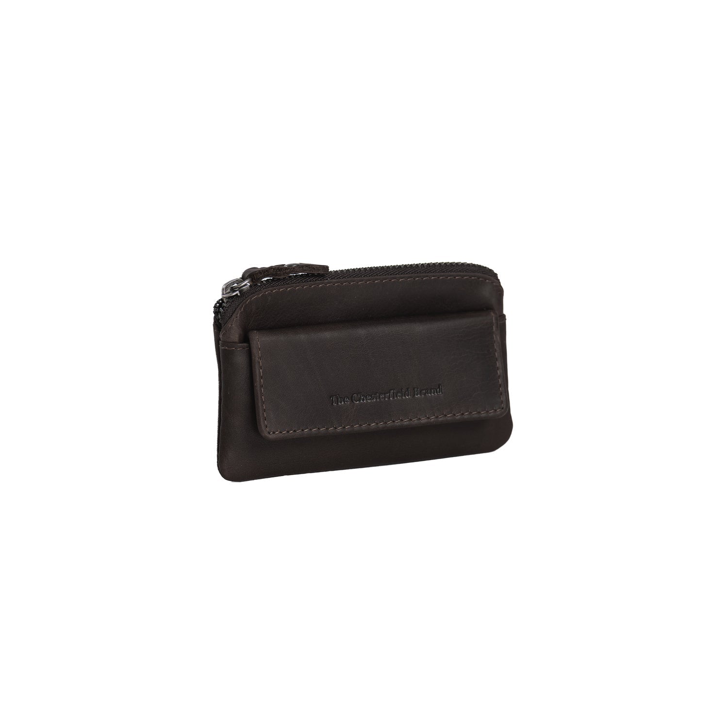 Brown Leather Key Case Oliver, front view