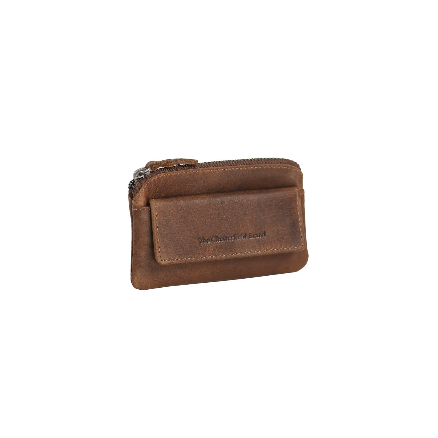 Cognac Leather Key Case Oliver, front view