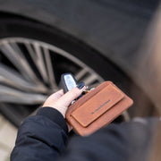 Cognac Leather Key Case Oliver, product view 2