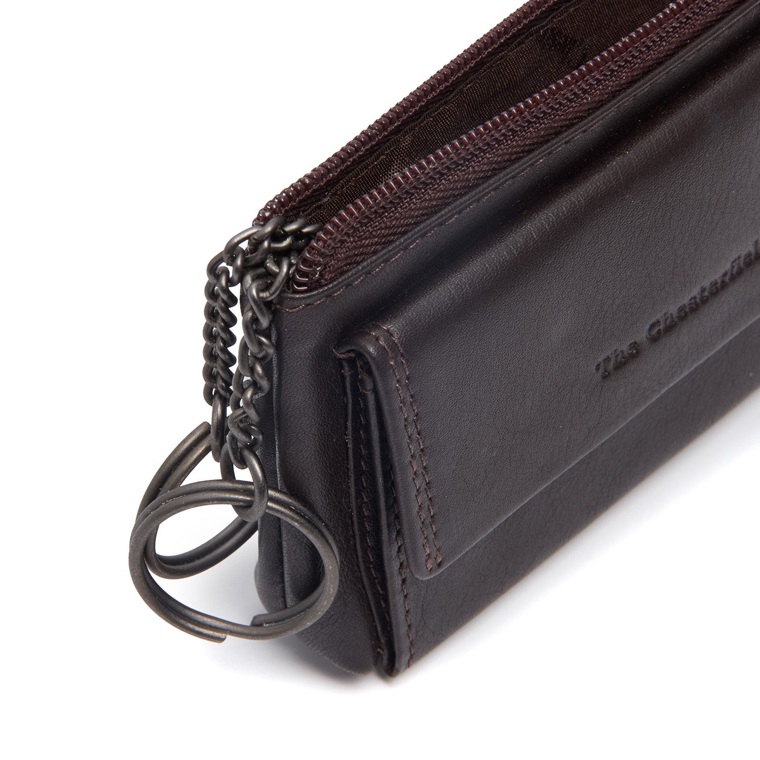 Brown Leather Key Case Torano, detail view 1