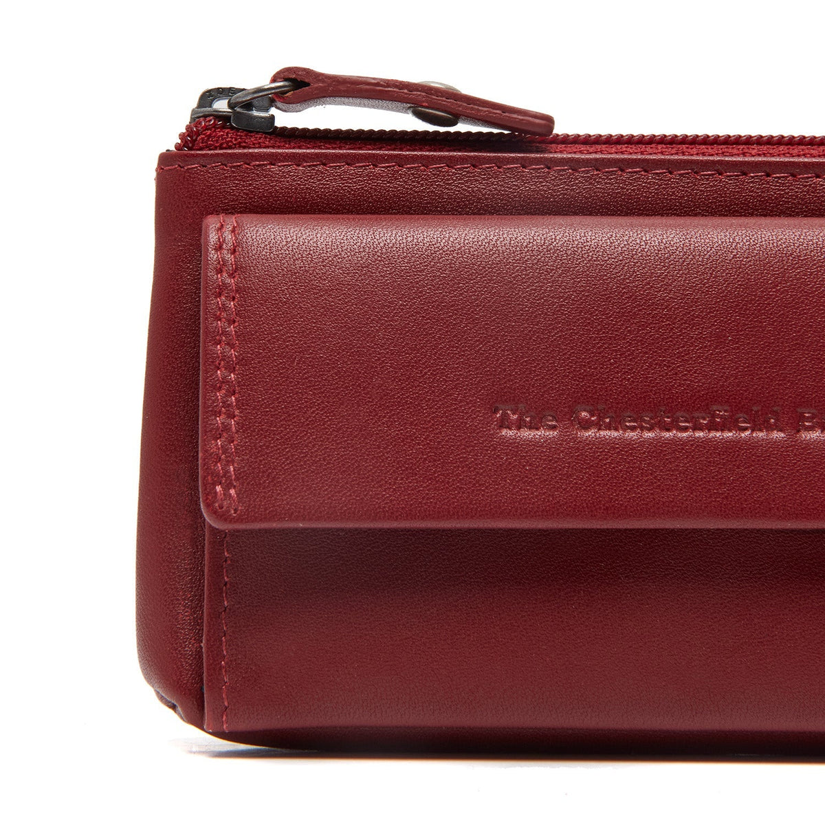 Red Leather Key Case Torano, detail view 1