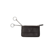 Black Leather Key Case Violette, detail view 3