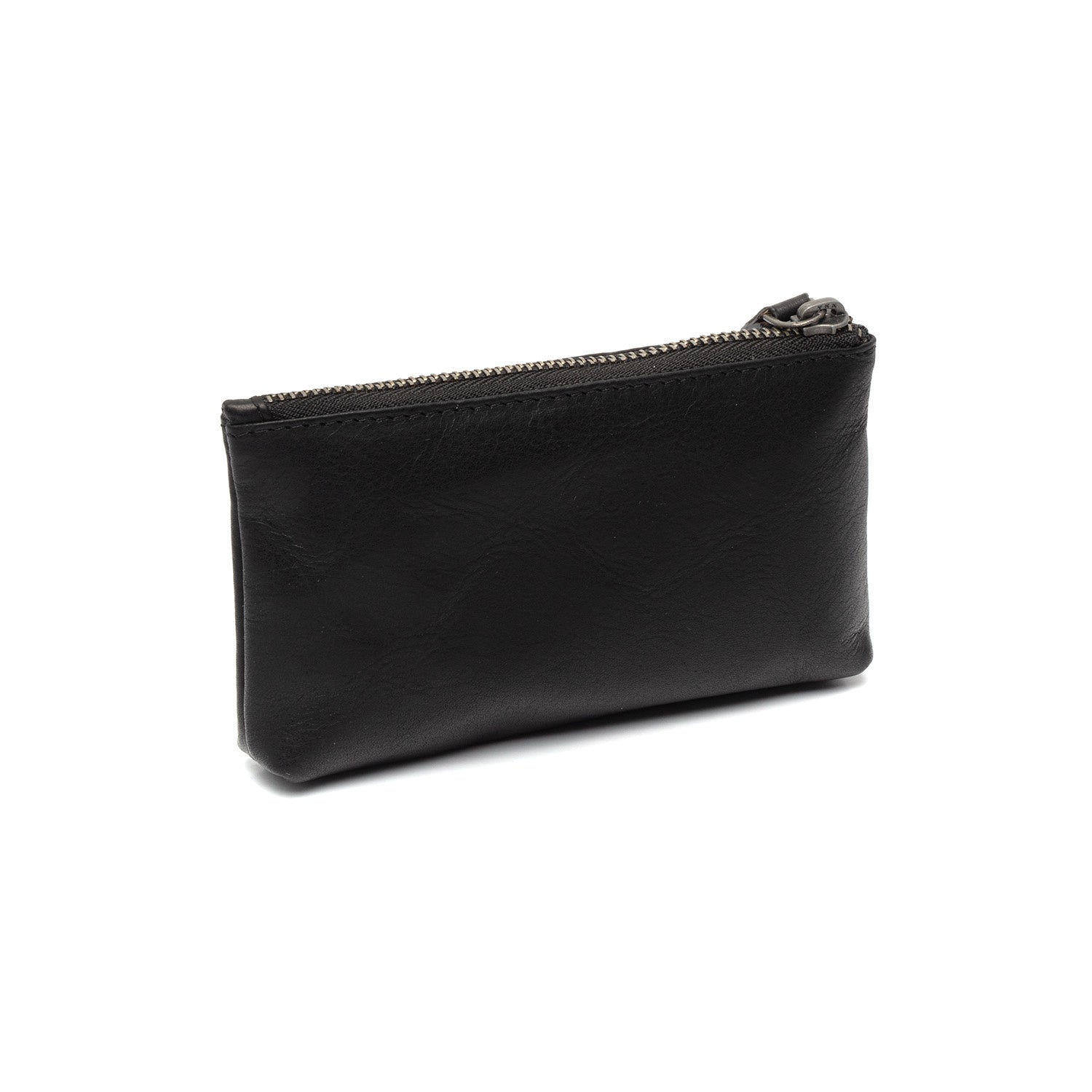 Black Leather Key Case Violette, detail view 4