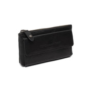 Black Leather Key Case Violette, front view