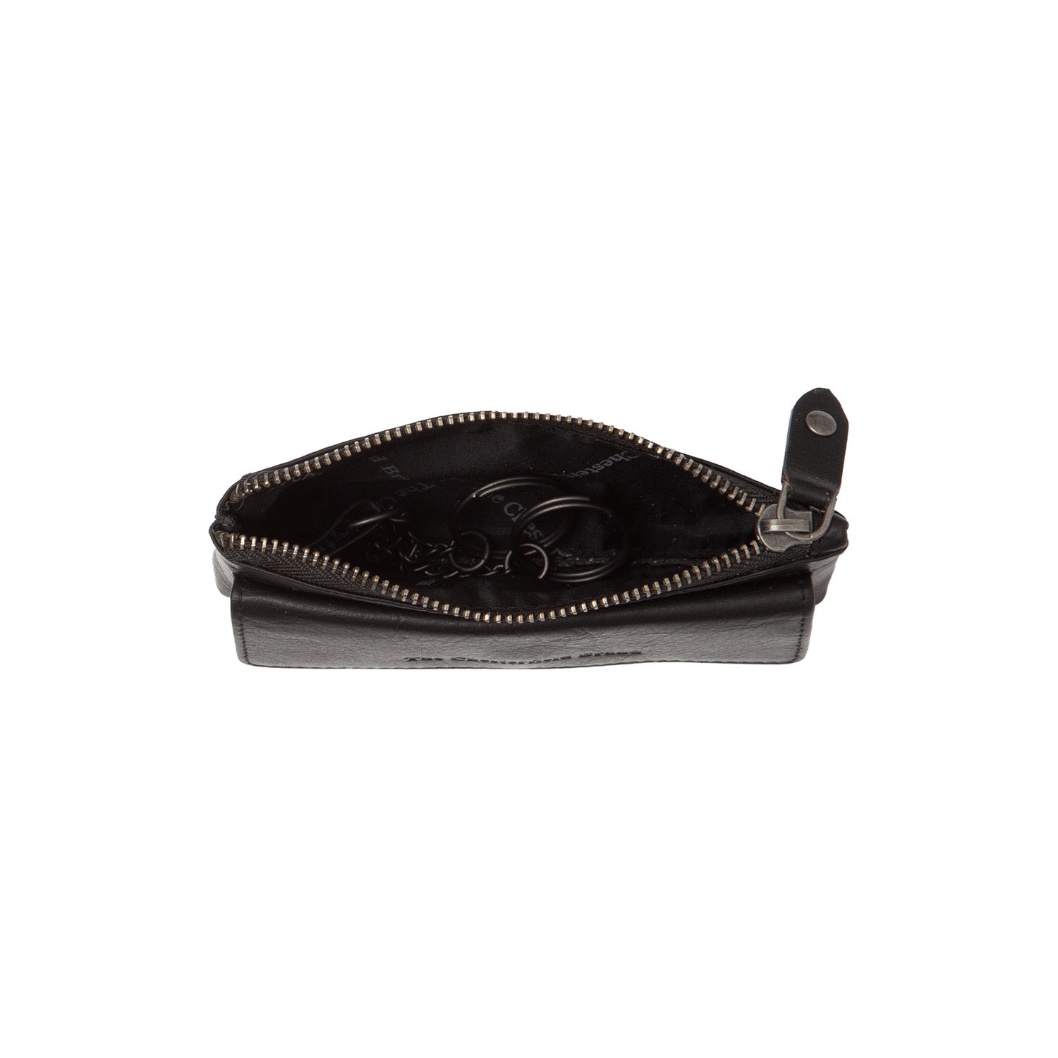Black Leather Key Case Violette, product view 3