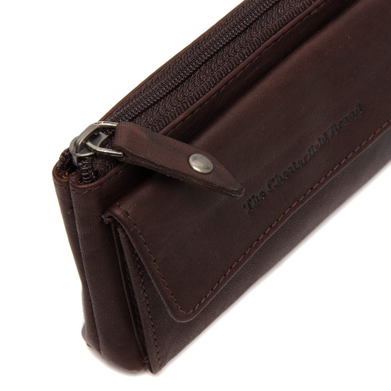 Brown Leather Key Case Violette, product view 2