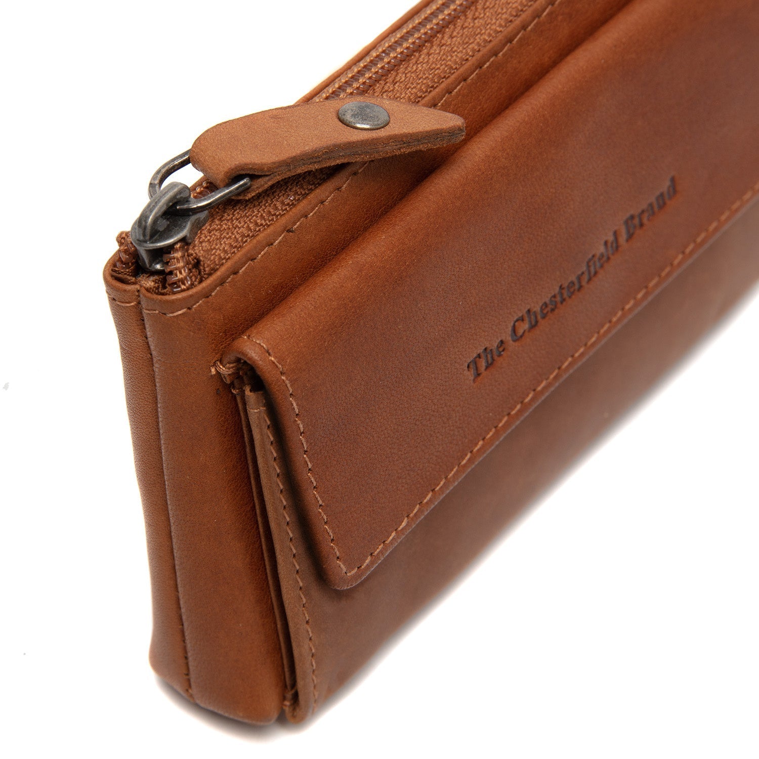 Cognac Leather Key Case Violette, product view 2