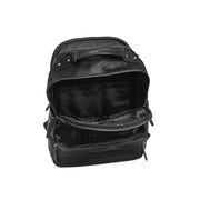 Black Leather Laptop Backpack Austin, detail view 1